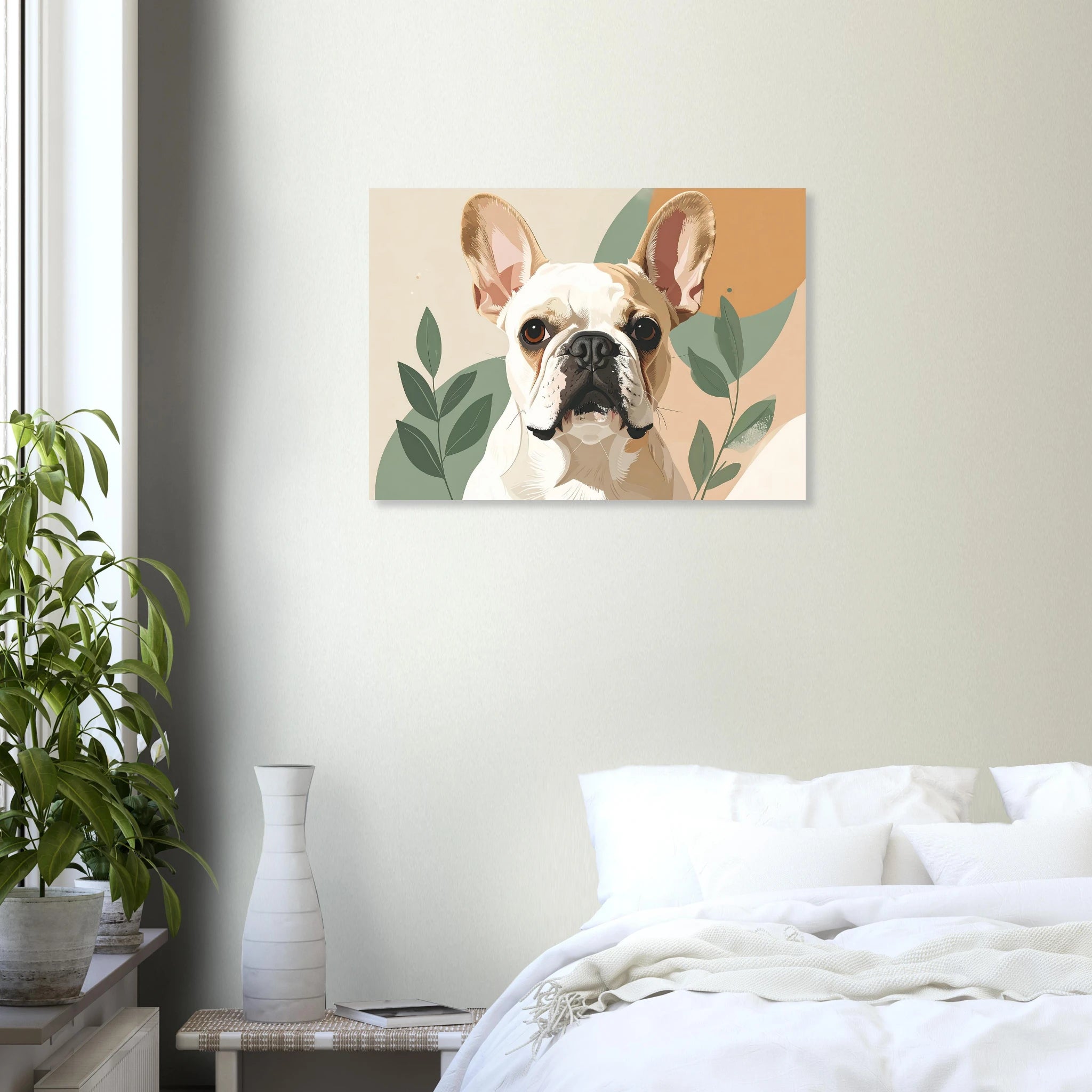 Französische Bulldogge Kunstdrucke - Niedliche Haustier-Porträts-petllective