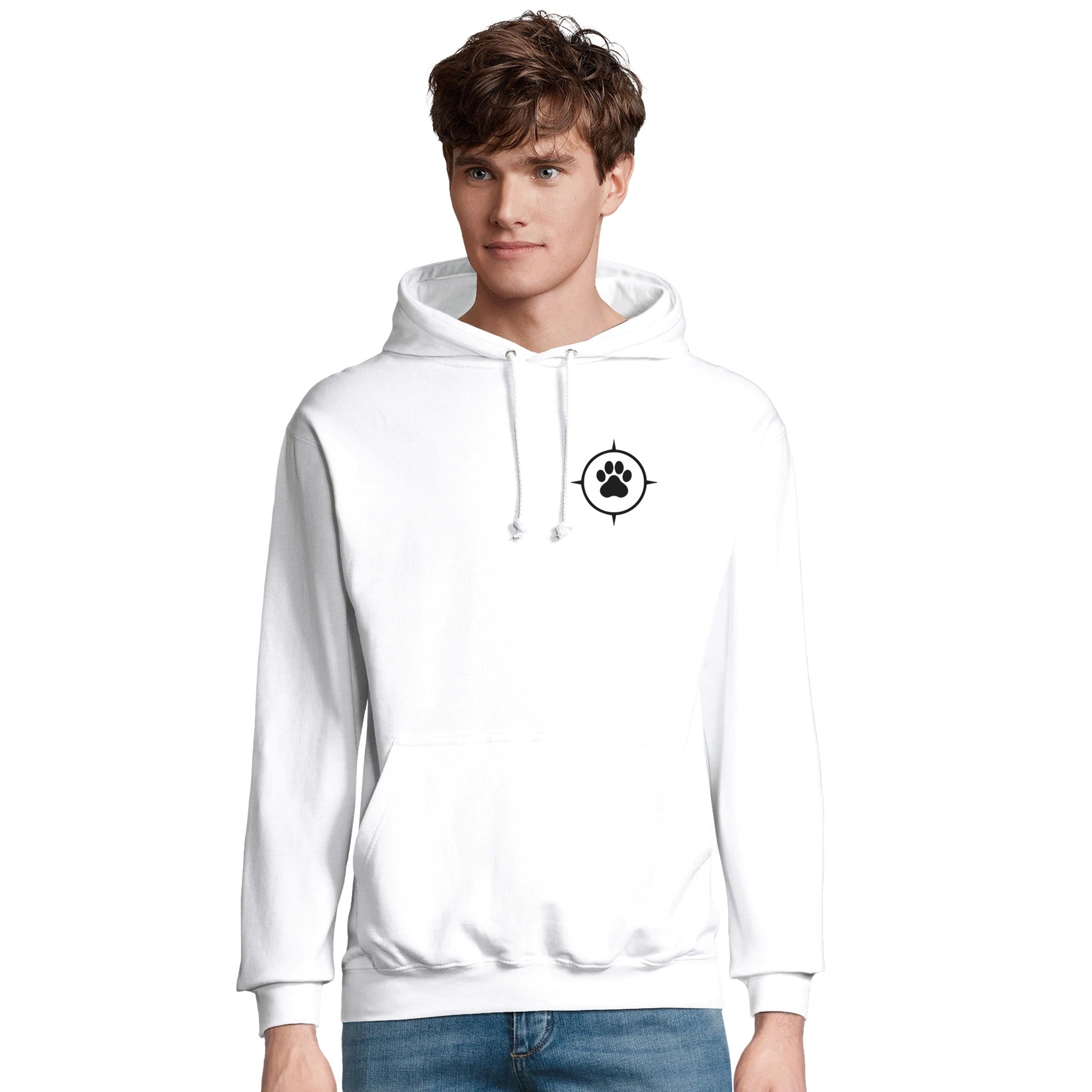 Unisex Hoodie aus recyceltem Mischgewebe - True North Paw-petllective