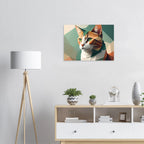 Geometrische Katze Kunstdruck Wandbild – Abstraktes Low-Poly Poster-petllective