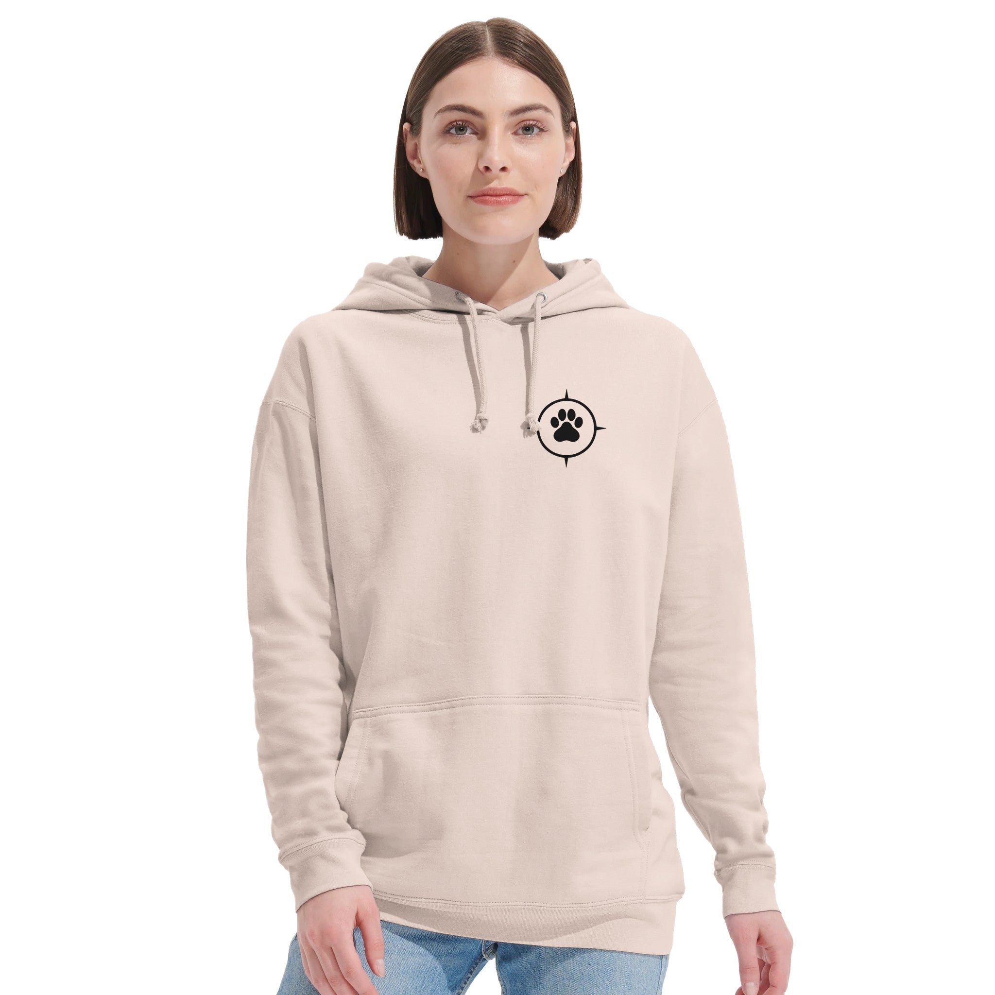Unisex Hoodie aus recyceltem Mischgewebe - True North Paw-petllective