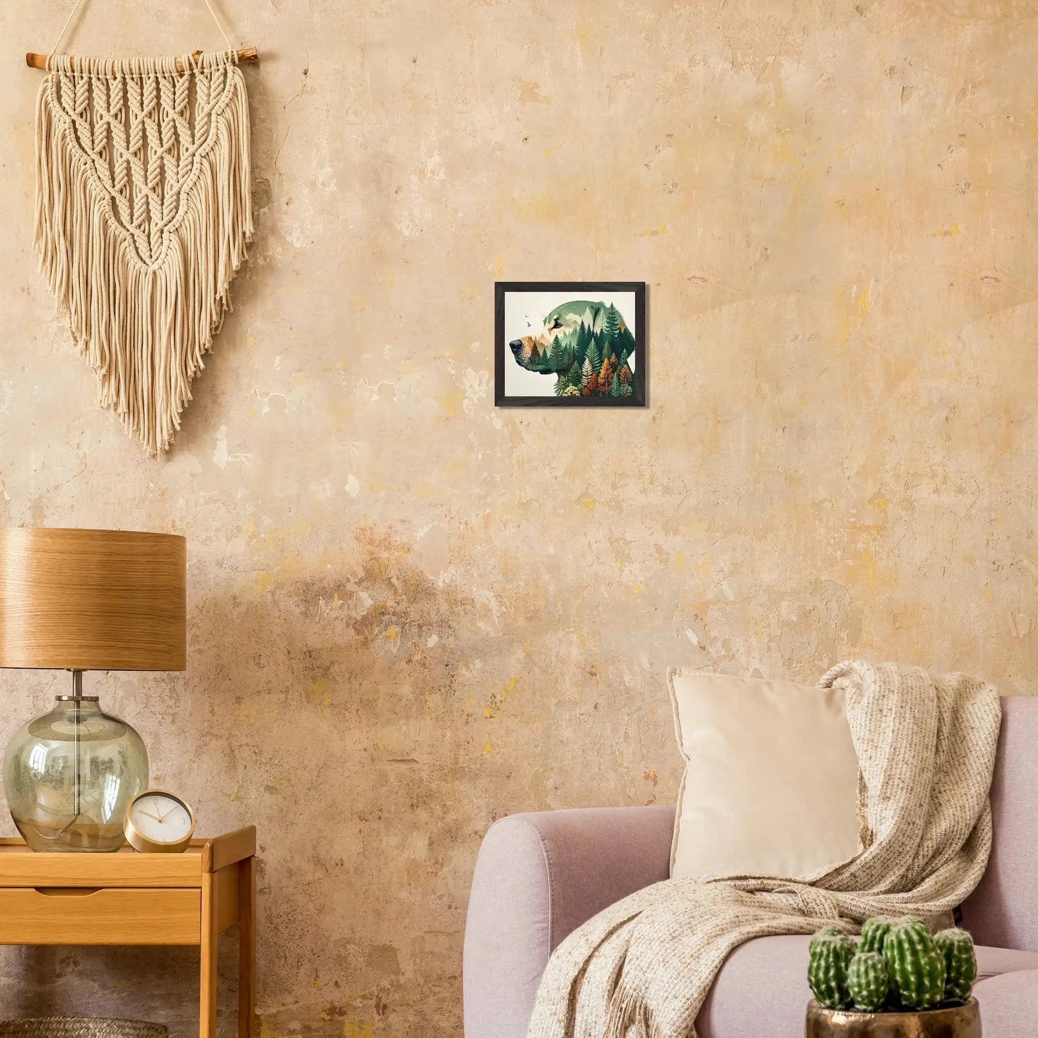 Nature Bond Wandbild – Hund & Naturmotiv als Premium Poster im Holzrahmen-petllective