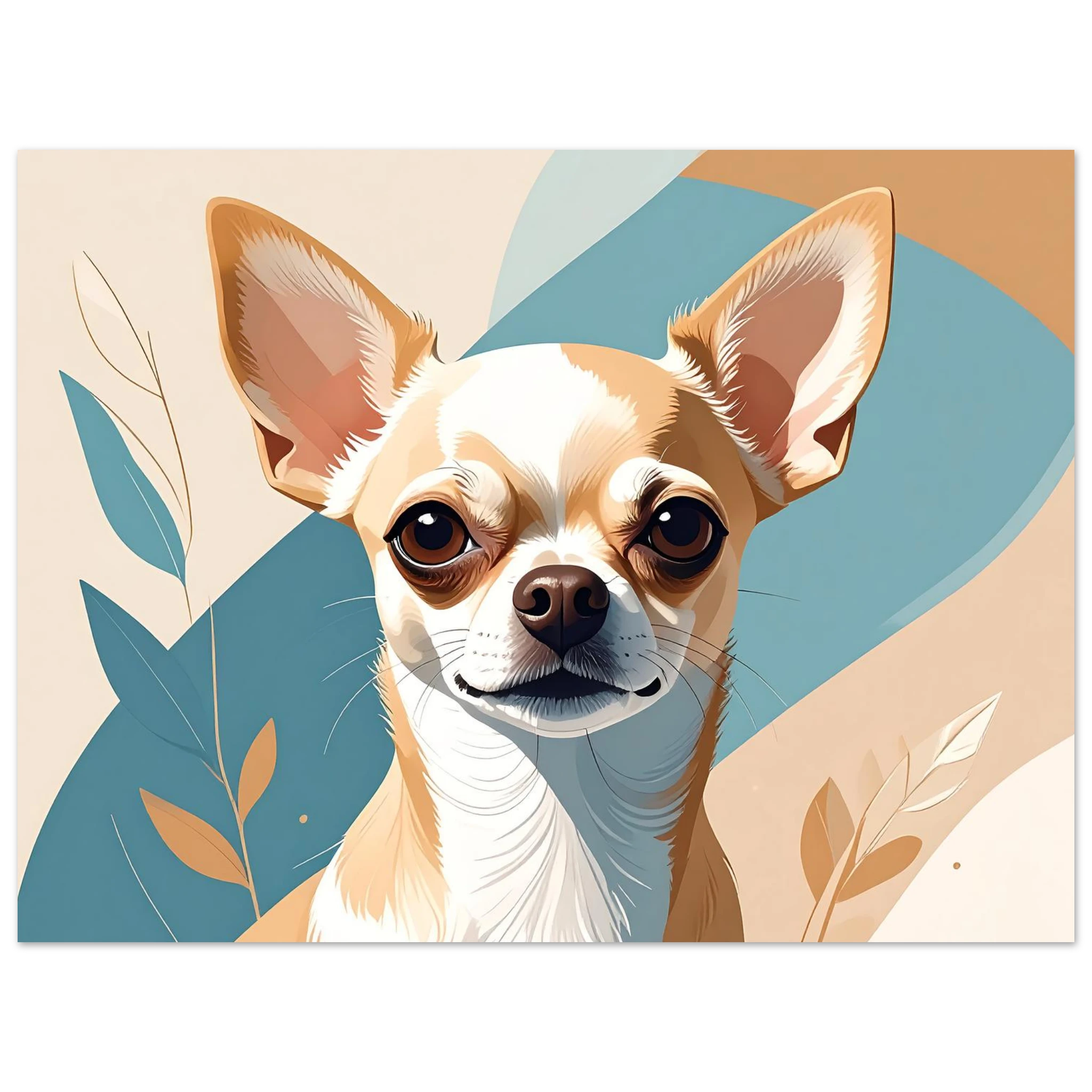 Chihuahua Chic: Moderne Kunstdrucke für Hundeliebhaber*innen – Erhältlich in verschiedenen Größen-petllective