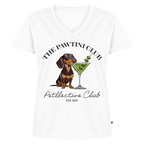 V-Neck Bio-Shirt „The Pawtini Club“ – feminin & fair-petllective