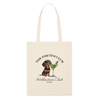 Shopping Bag „The Pawtini Club“ – Bio?Baumwolle Tote mit Dackelprint-petllective