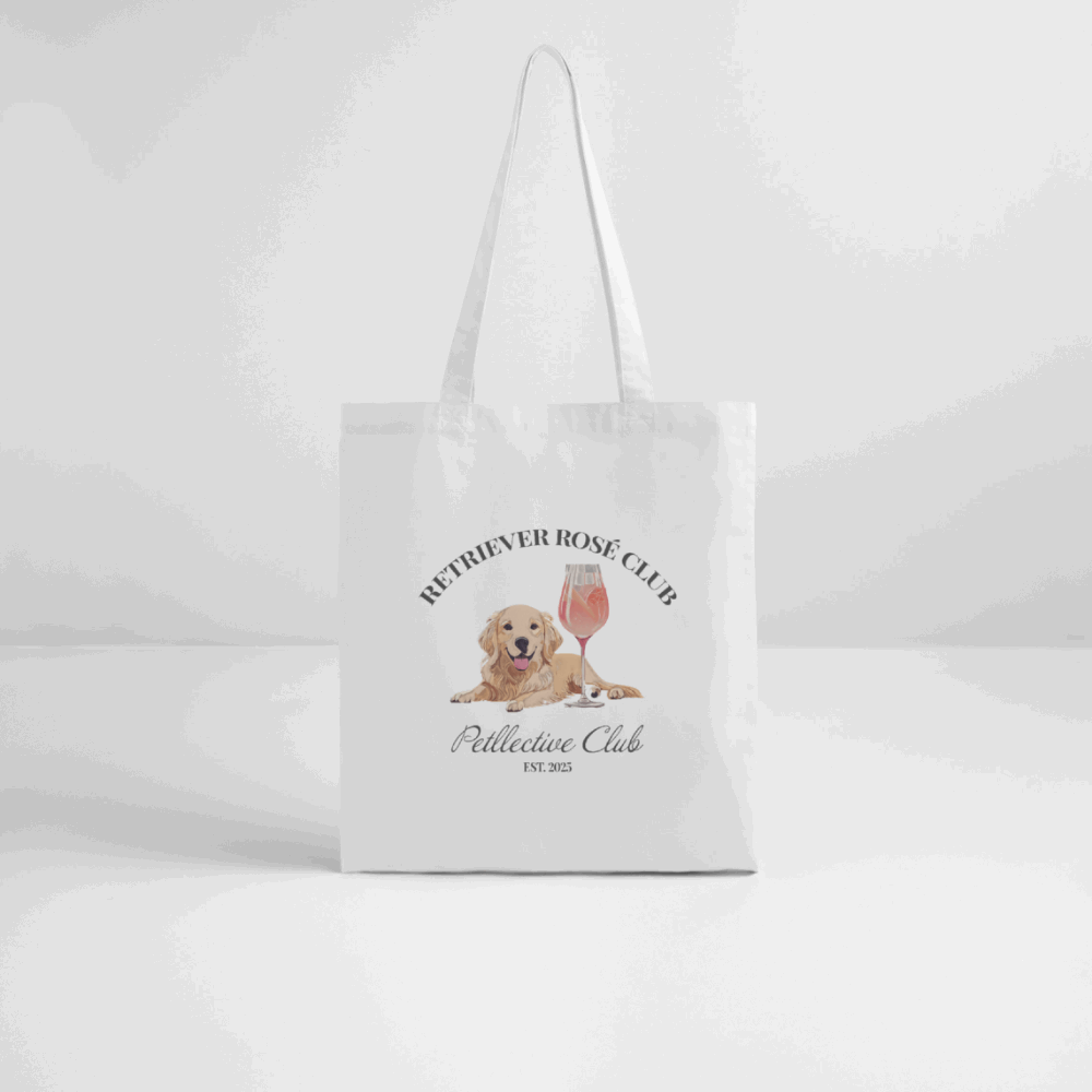 Bio-Stoffbeutel „Retriever Rosé Club“ – leicht & liebenswert-petllective