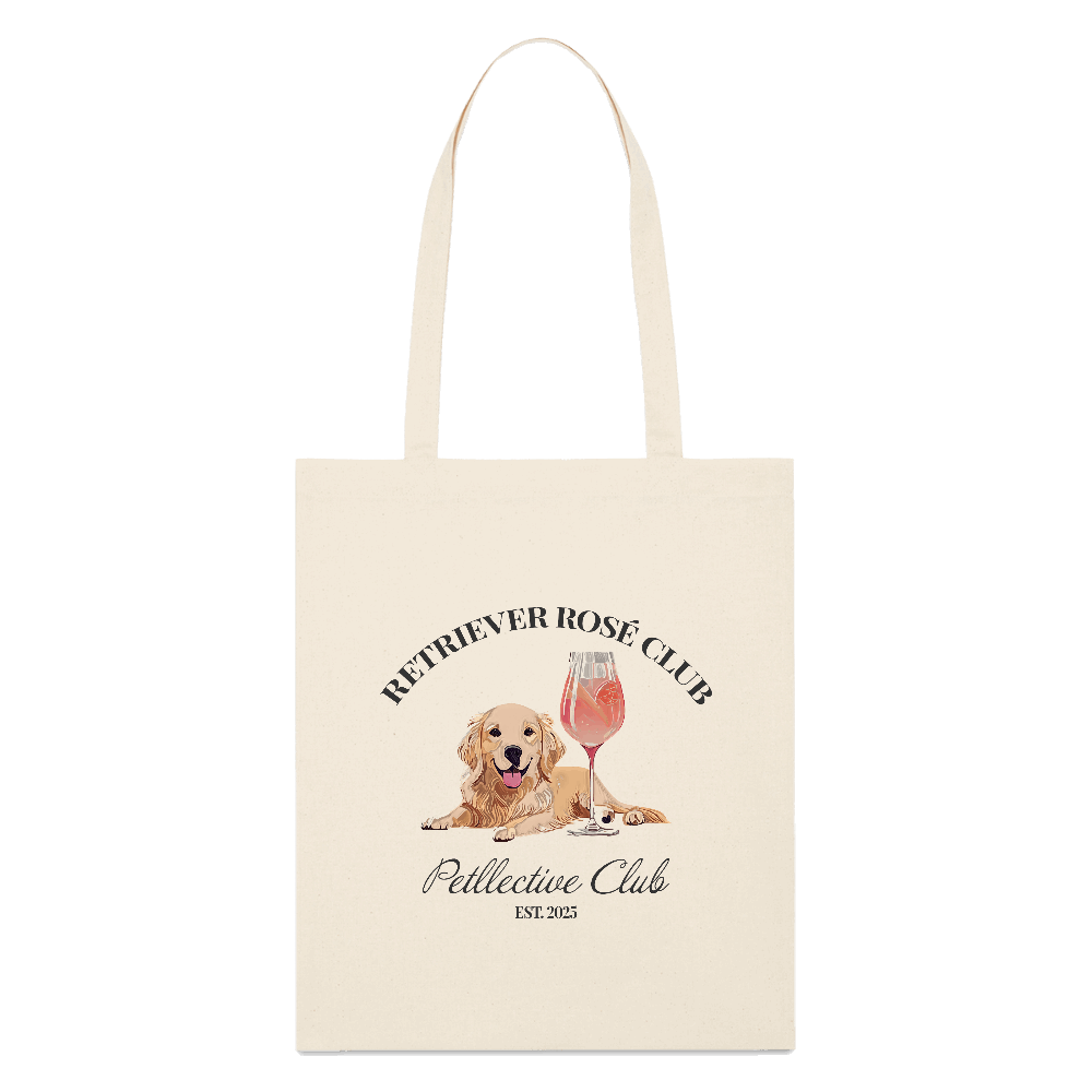 Bio-Stoffbeutel „Retriever Rosé Club“ – leicht & liebenswert-petllective