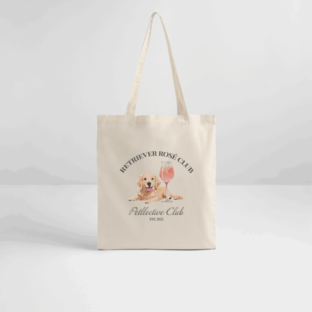 Bio-Stoffbeutel „Retriever Rosé Club“ – leicht & liebenswert-petllective
