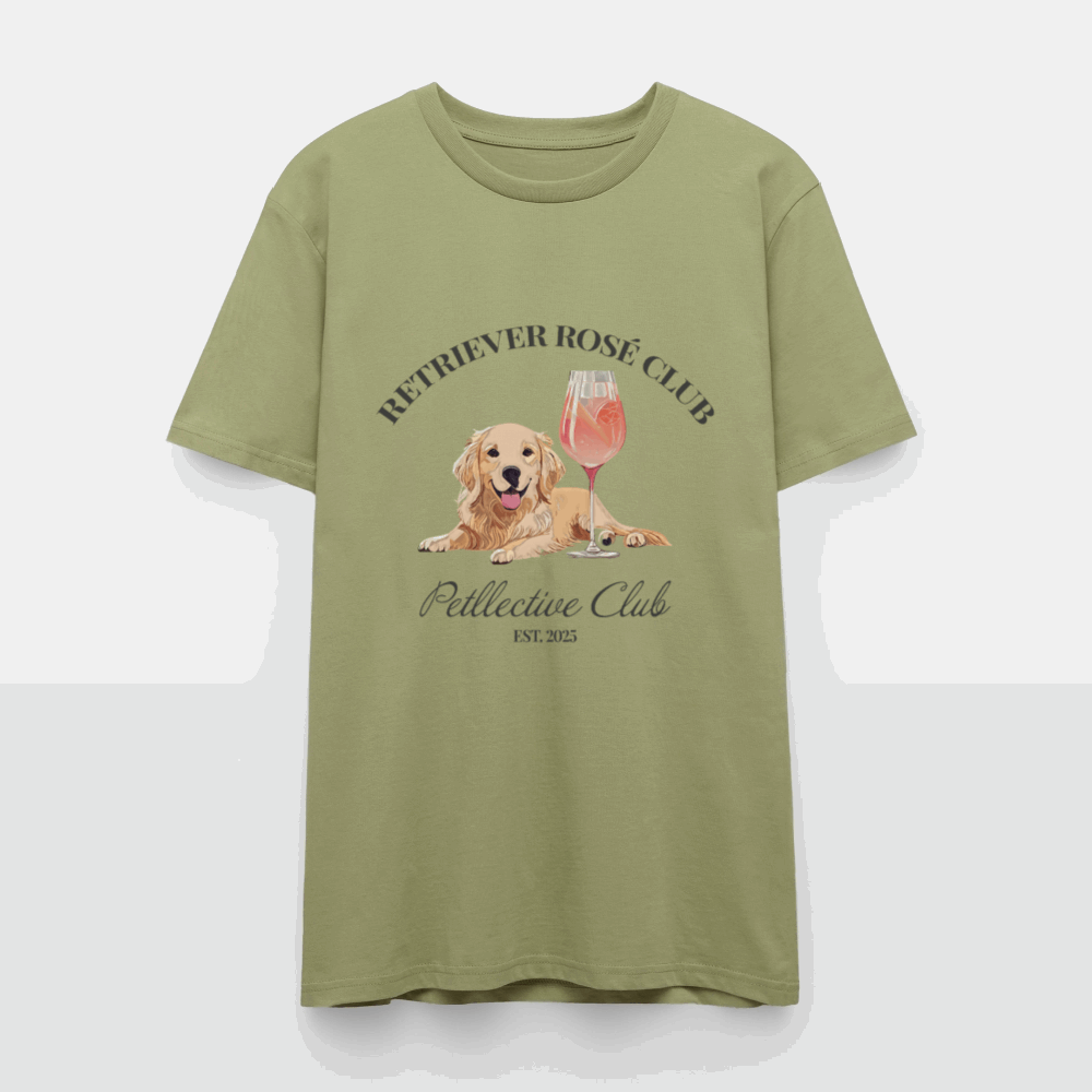 Unisex T-Shirt „Retriever Rosé Club“ – Bio-Shirt mit Hunde-Charme-petllective