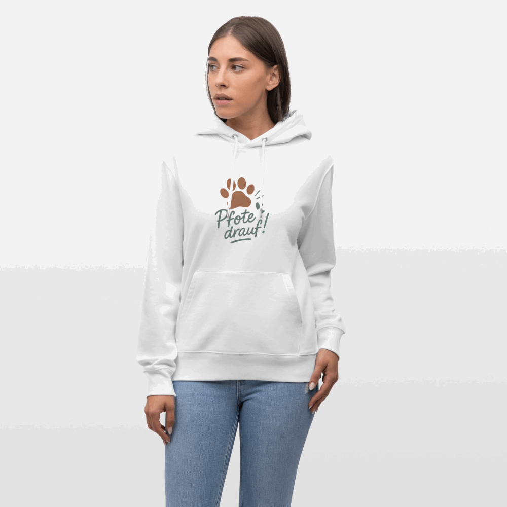 Bio-Hoodie „Pfote drauf!“ – Unisex & ultra cozy-petllective