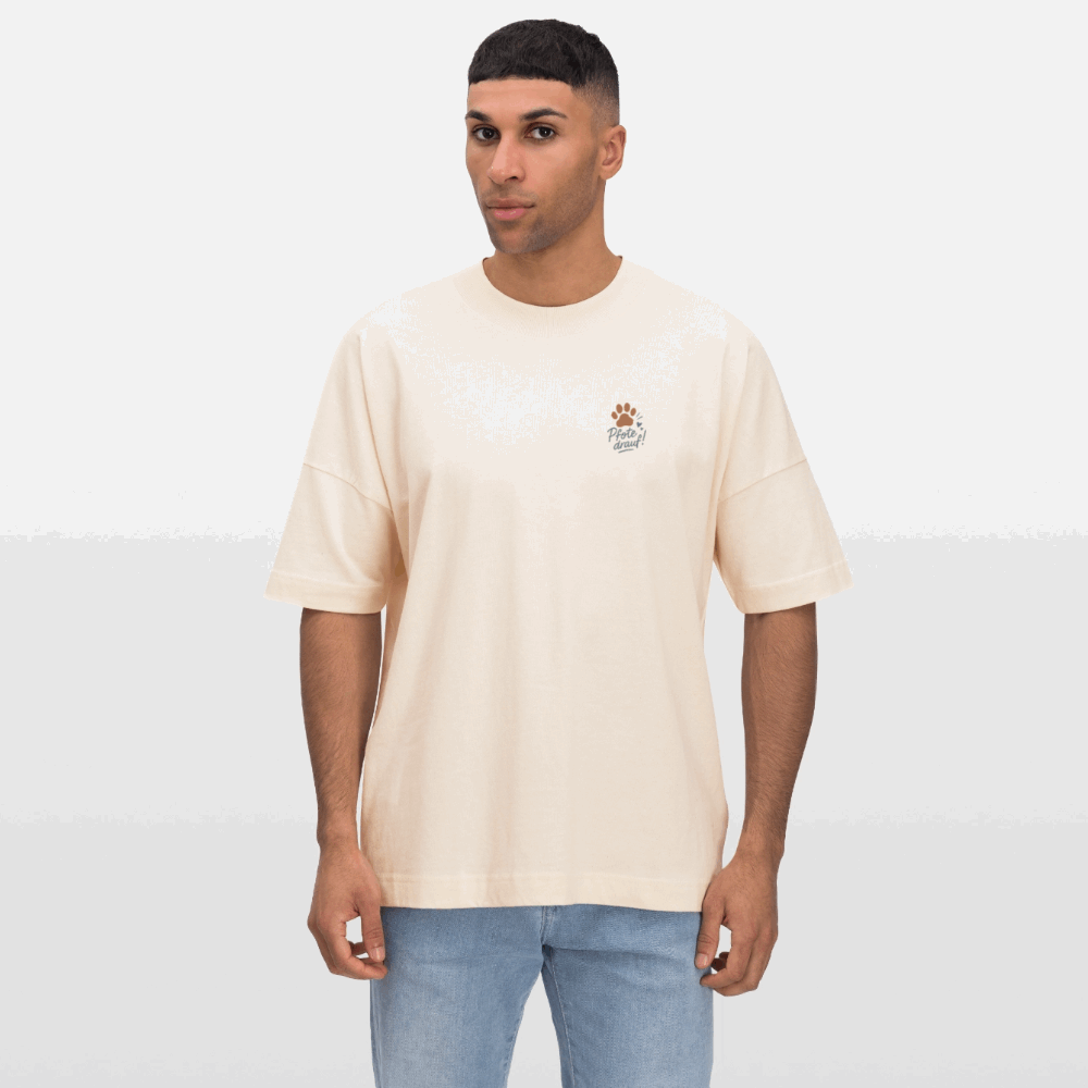 Oversized Bio-Tee „Pfote drauf!“ – Streetstyle trifft Tierliebe