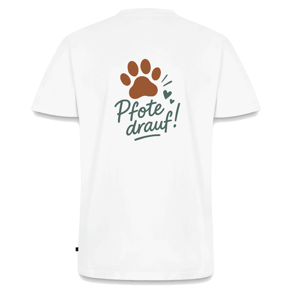 Bio-T-Shirt „Pfote drauf!“ – nachhaltig & mit Haltung