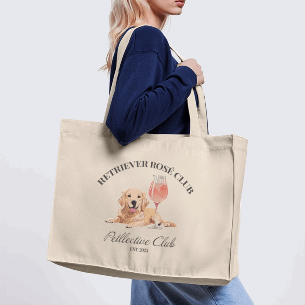 Recycled Tote Bag „Retriever Rosé Club“ – stylisch & fair-petllective
