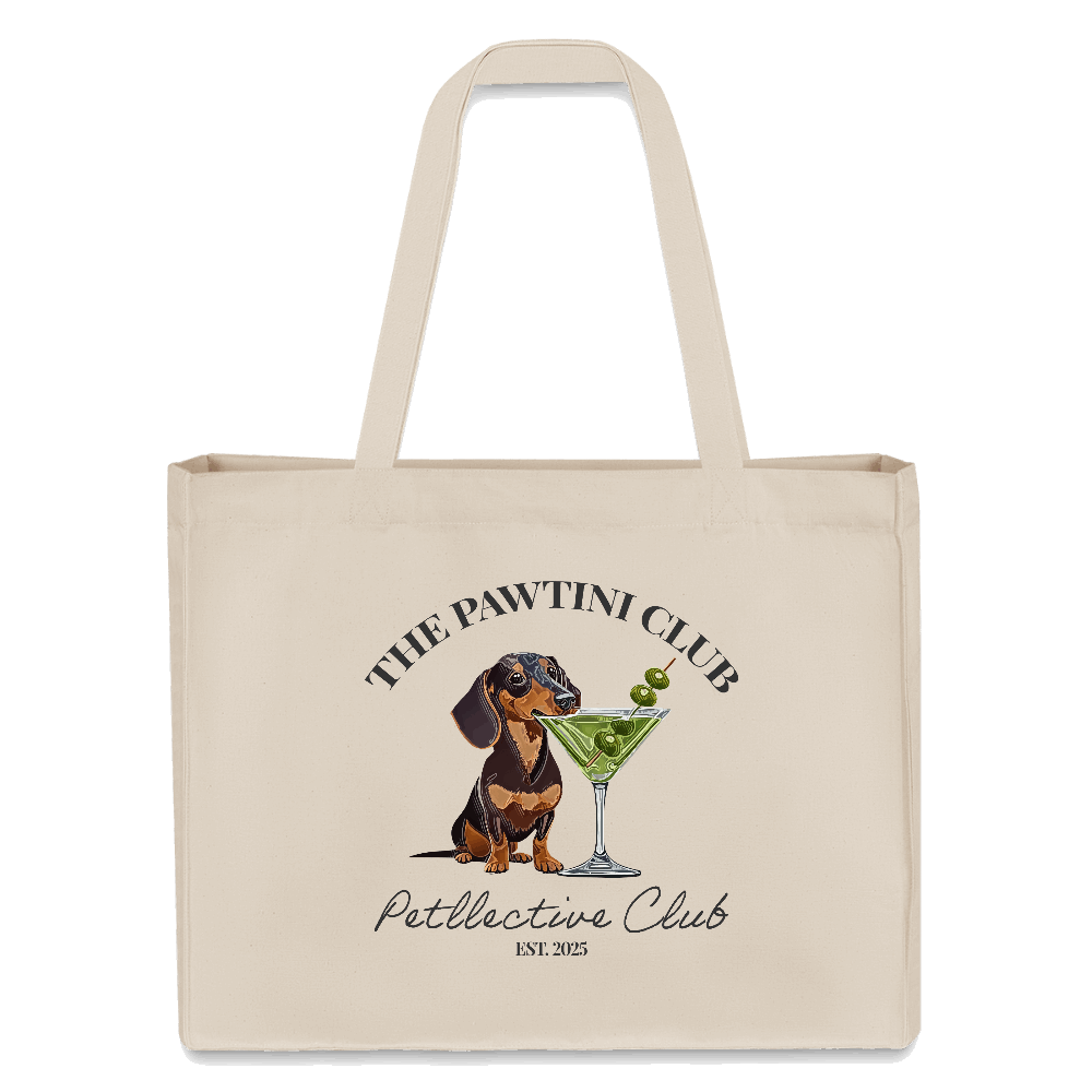 Shopping Bag „The Pawtini Club“ – nachhaltig & dackelverliebt-petllective