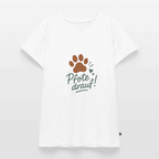 Bio-V-Neck Shirt „Pfote drauf!“ – feminin & fair