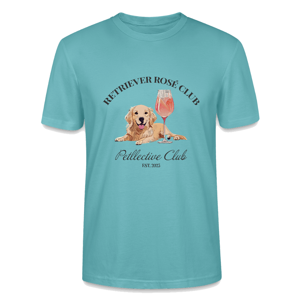 Unisex T-Shirt „Retriever Rosé Club“ – Bio-Shirt mit Hunde-Charme-petllective