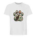 Unisex T-Shirt aus Baumwolle mit Hundepfoten-Design-petllective