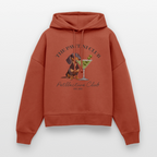 Unisex Bio-Hoodie „The Pawtini Club“ – Dackel & Martini-Vibes - Terrakotta