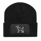 Recycelte Patch Beanie - Labrador - Schwarz