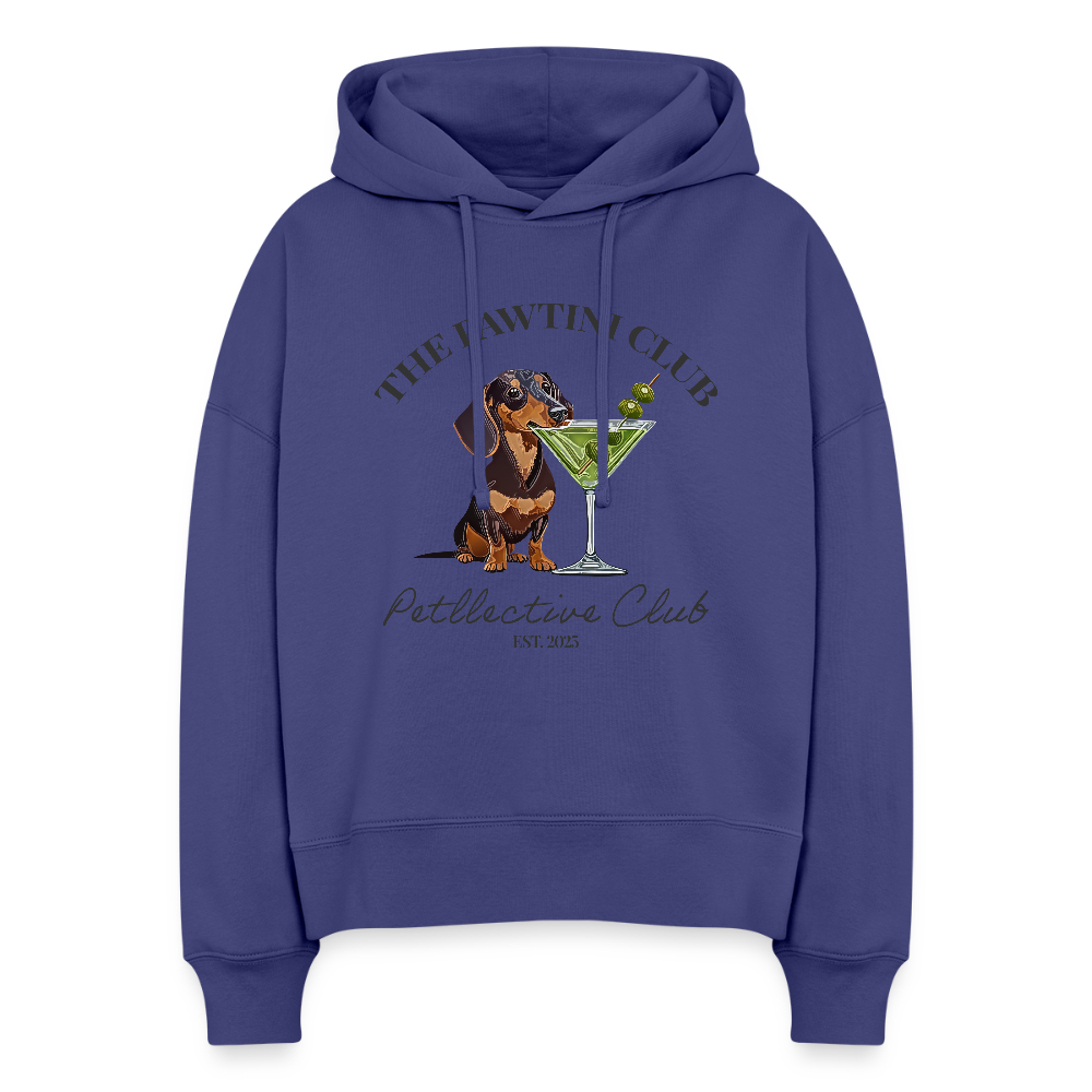 Unisex Bio-Hoodie „The Pawtini Club“ – Dackel & Martini-Vibes - Dämmerung