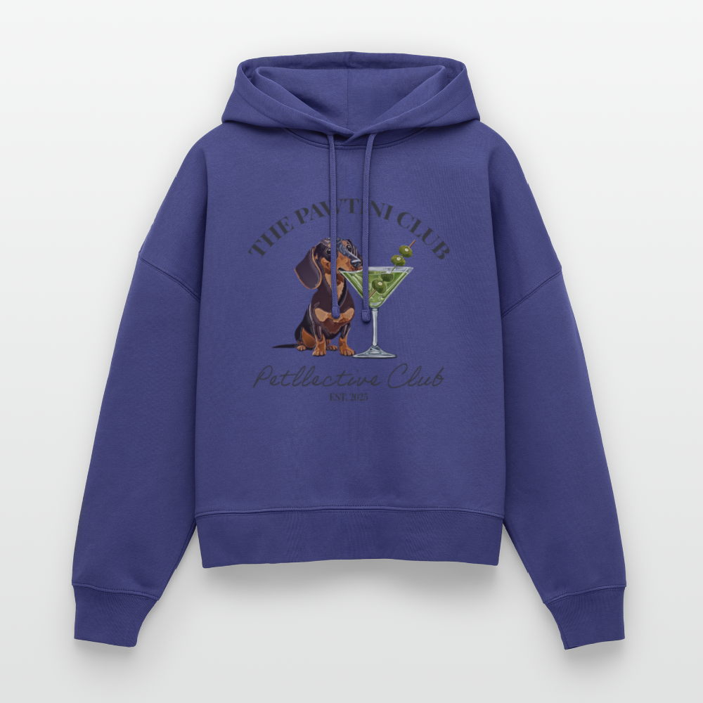 Unisex Bio-Hoodie „The Pawtini Club“ – Dackel & Martini-Vibes - Dämmerung