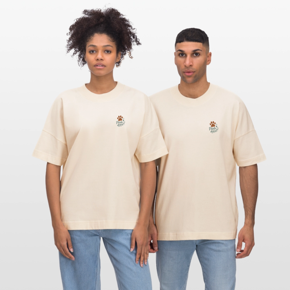 Stanley/Stella Oversized Unisex Bio T-Shirt Blaster - Weißgrau