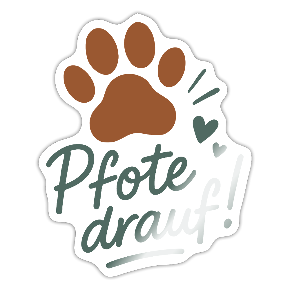 Pfote drauf! Vinyl-Sticker – wetterfest & rückstandslos 10x10cm-petllective