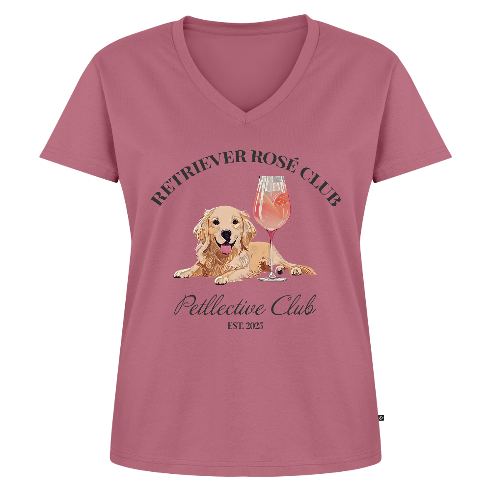 Frauen Bio-T-Shirt mit V-Ausschnitt von Stanley & Stella - Mauve