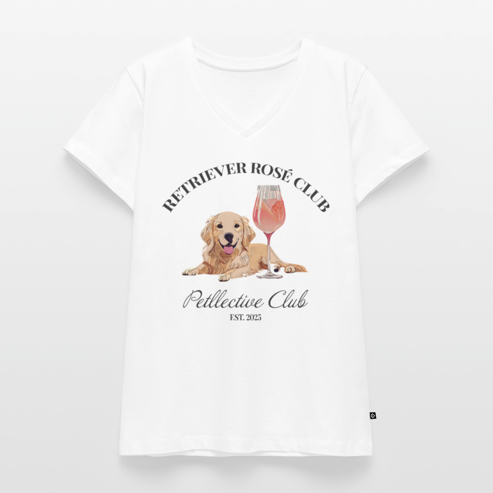Frauen Bio-T-Shirt mit V-Ausschnitt von Stanley & Stella - Weiß