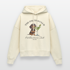 Unisex Bio-Hoodie „The Pawtini Club“ – Dackel & Martini-Vibes - Weißgrau