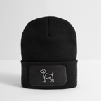 Recycelte Patch Beanie - Labrador - Schwarz