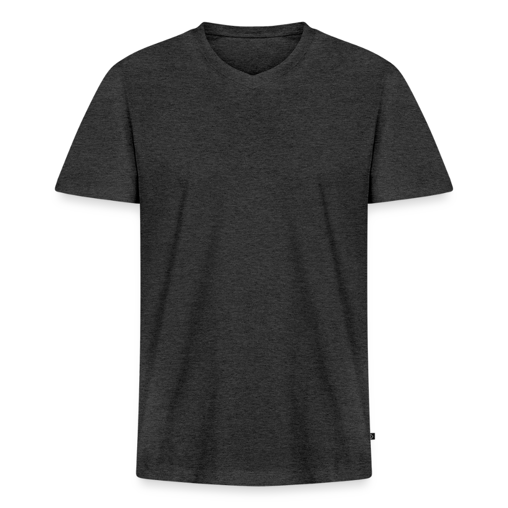 Männer Bio-T-Shirt mit V-Ausschnitt von Stanley & Stella - Anthrazit meliert