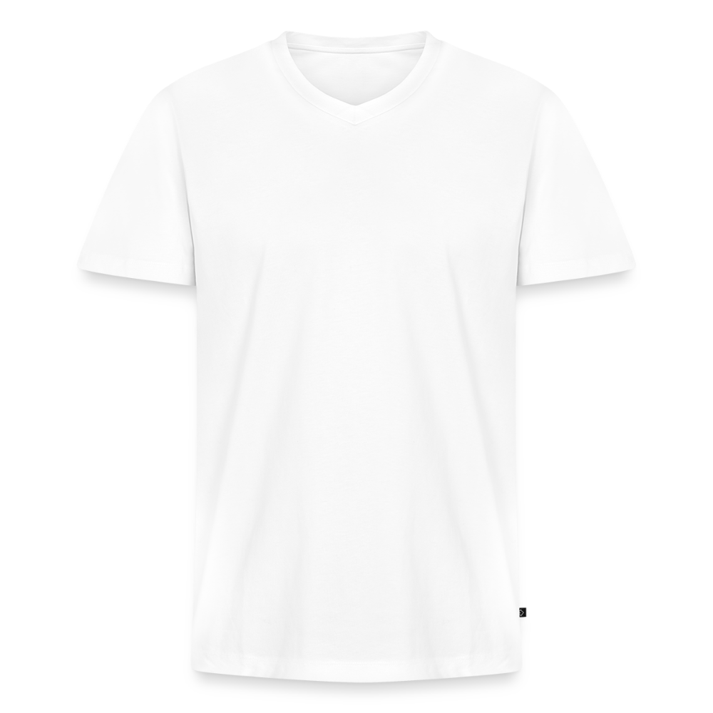 Männer Bio-T-Shirt mit V-Ausschnitt von Stanley & Stella - Weiß
