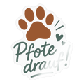 Pfote drauf! Vinyl-Sticker – wetterfest & rückstandslos 10x10cm-petllective