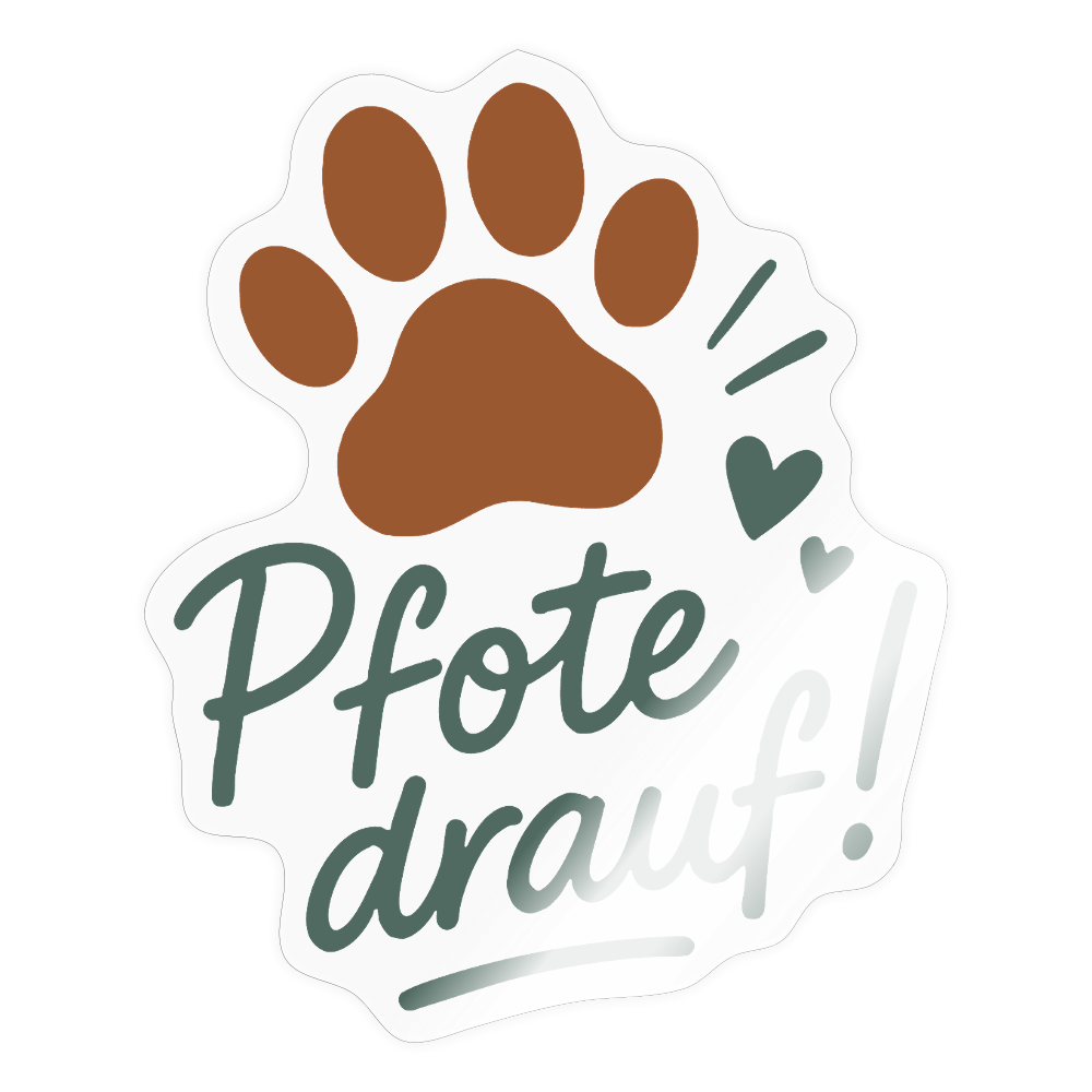 Pfote drauf! Vinyl-Sticker – wetterfest & rückstandslos 10x10cm-petllective