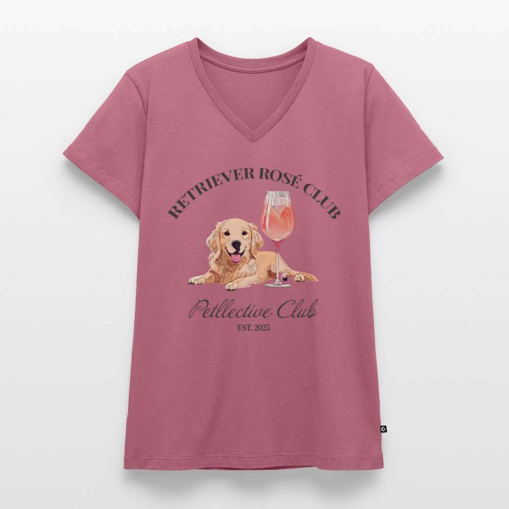 Frauen Bio-T-Shirt mit V-Ausschnitt von Stanley & Stella - Mauve