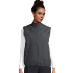 Damen Softshell Weste mit gestickter Herbstpfote-petllective