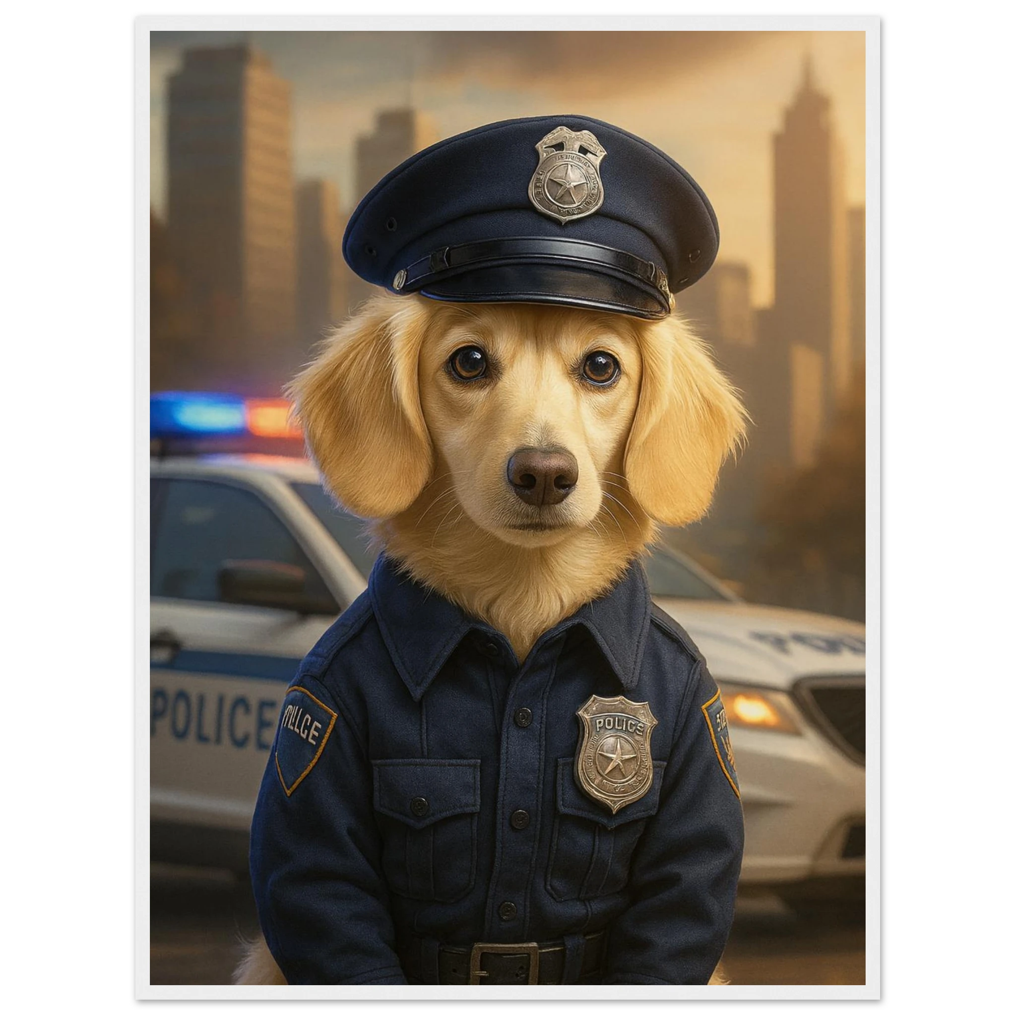 Benutzerdefiniertes Haustierporträt - Gerahmtes Kunstwerk digitaler Hundeporträts in 34 Designs-petllective