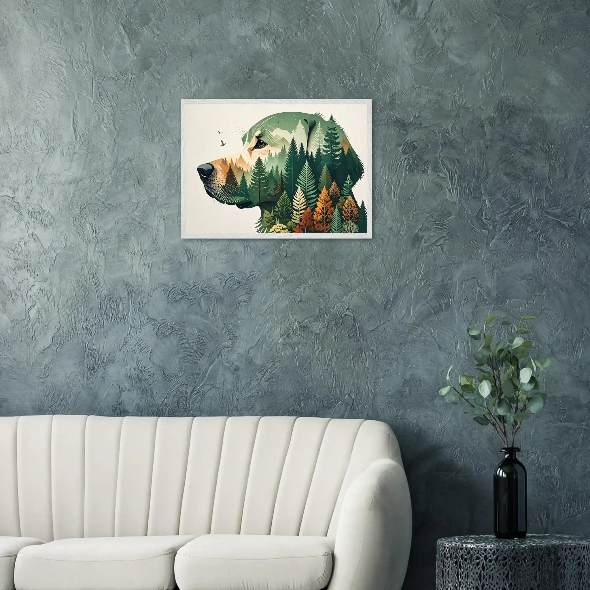 Nature Bond Wandbild – Hund & Naturmotiv als Premium Poster im Holzrahmen-petllective