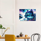 Katze Wandbild Naturmotiv – Magischer Fine Art Kunstdruck für dein Zuhause-petllective