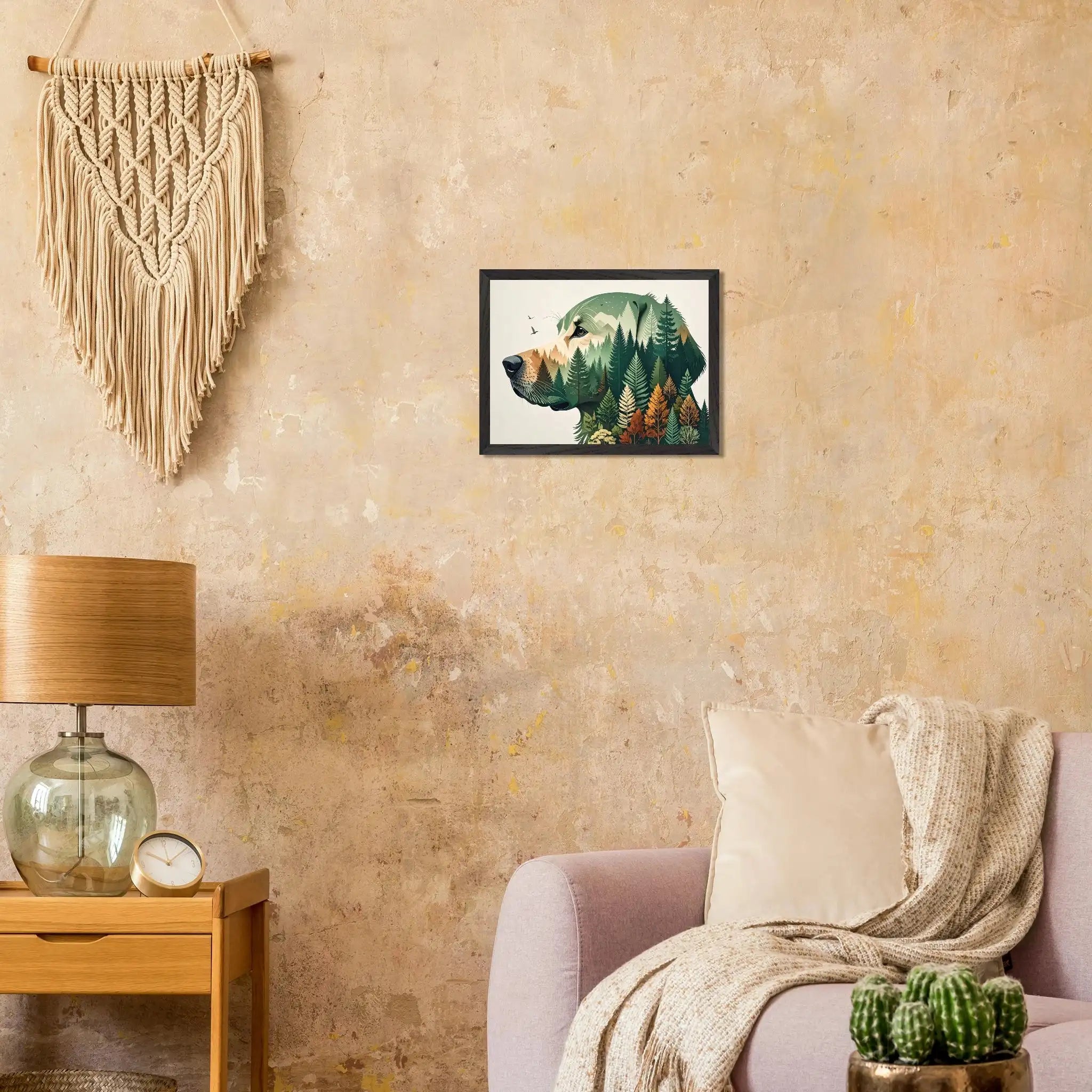 Nature Bond Wandbild – Hund & Naturmotiv als Premium Poster im Holzrahmen-petllective