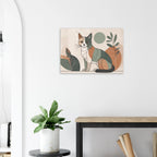 Katzen Kunstdruck Wandbild – Moderner Fine Art Posterprint-petllective