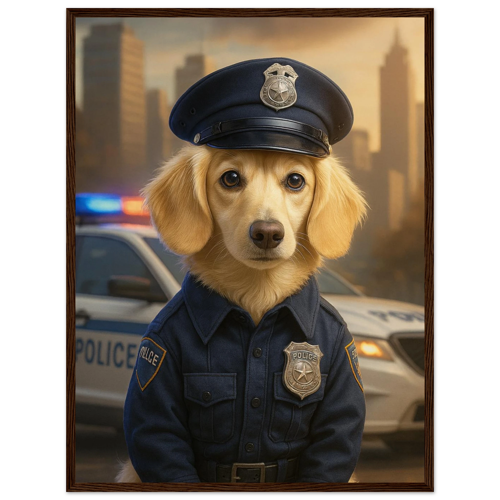 Benutzerdefiniertes Haustierporträt - Gerahmtes Kunstwerk digitaler Hundeporträts in 34 Designs-petllective