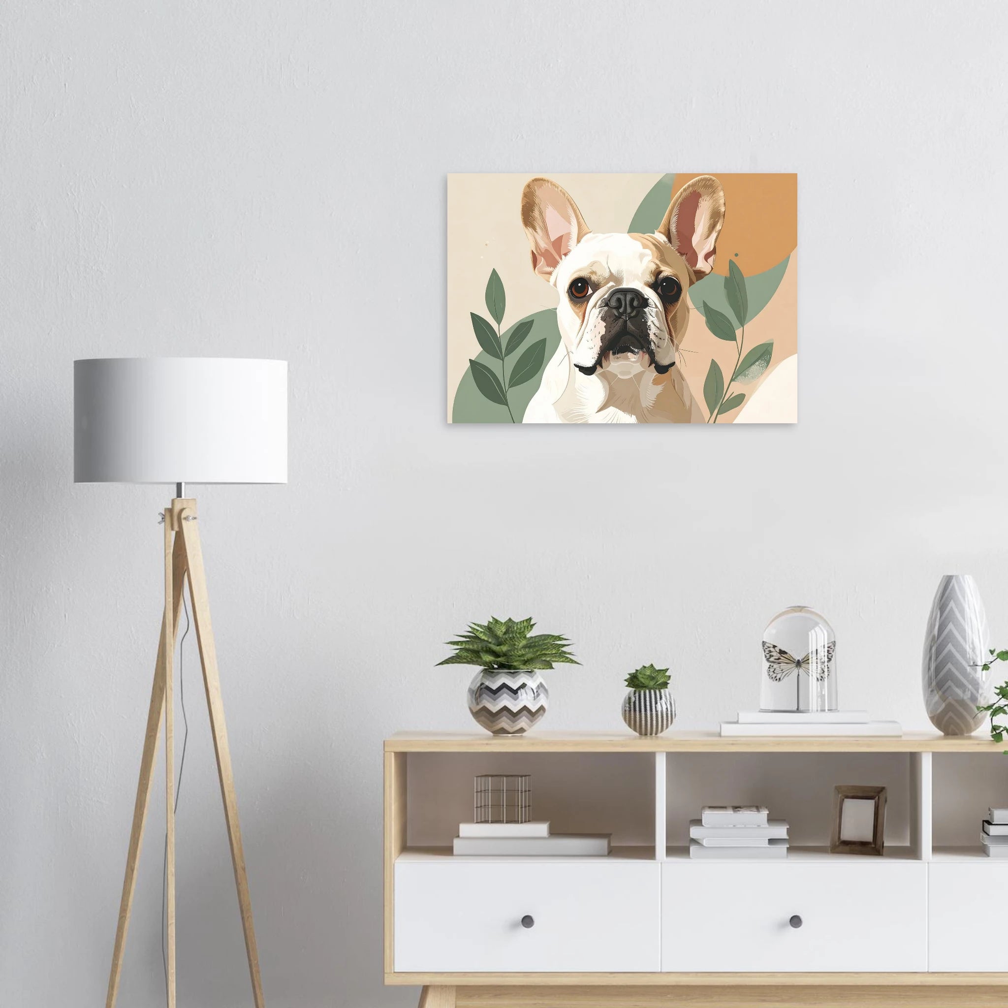 Französische Bulldogge Kunstdrucke - Niedliche Haustier-Porträts-petllective