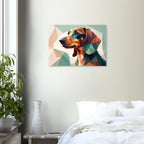 Dackel Kunstdruck Wandbild – Geometrisches Hunde Poster Fine Art-petllective
