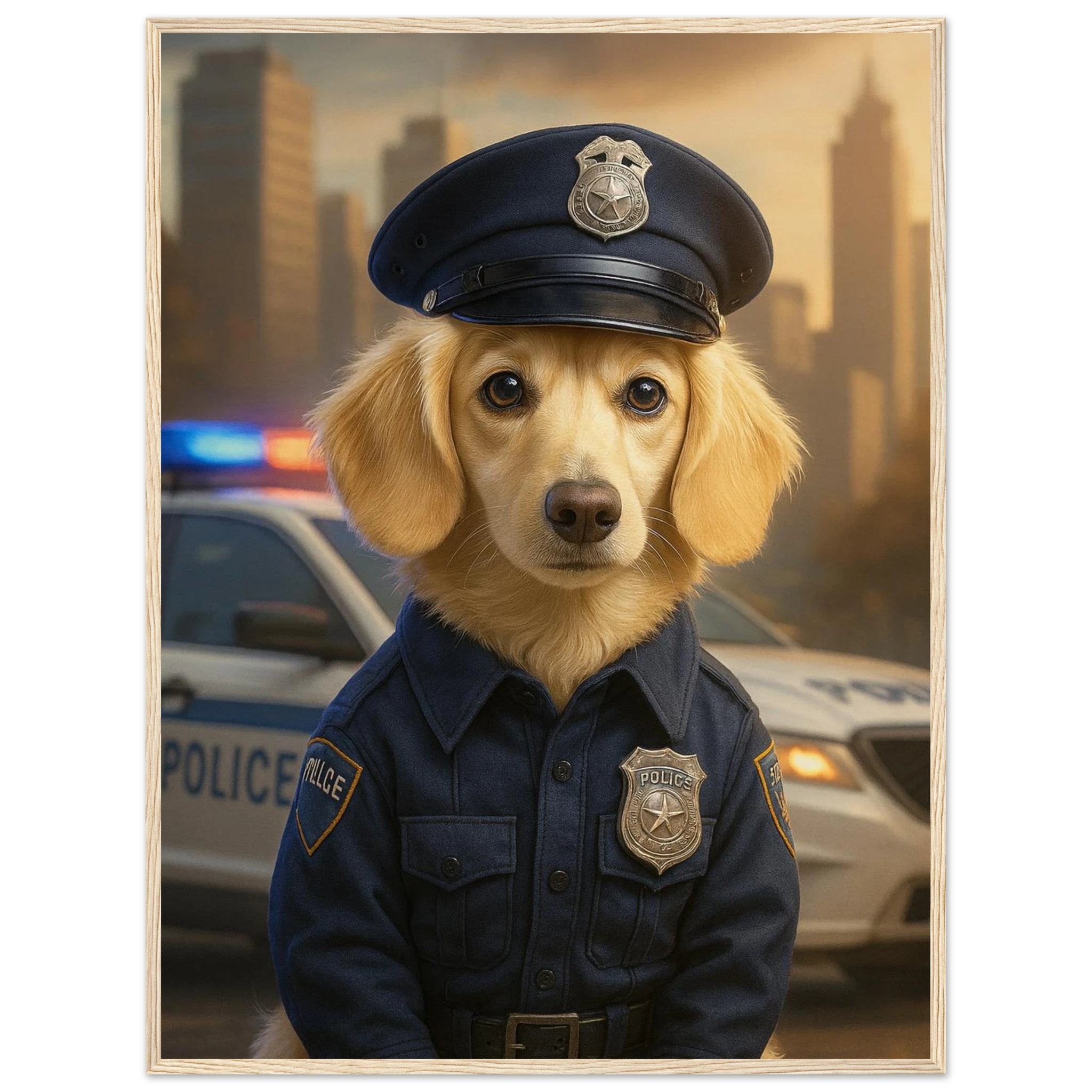 Benutzerdefiniertes Haustierporträt - Gerahmtes Kunstwerk digitaler Hundeporträts in 34 Designs-petllective