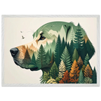 Nature Bond Wandbild – Hund & Naturmotiv als Premium Poster im Holzrahmen-petllective