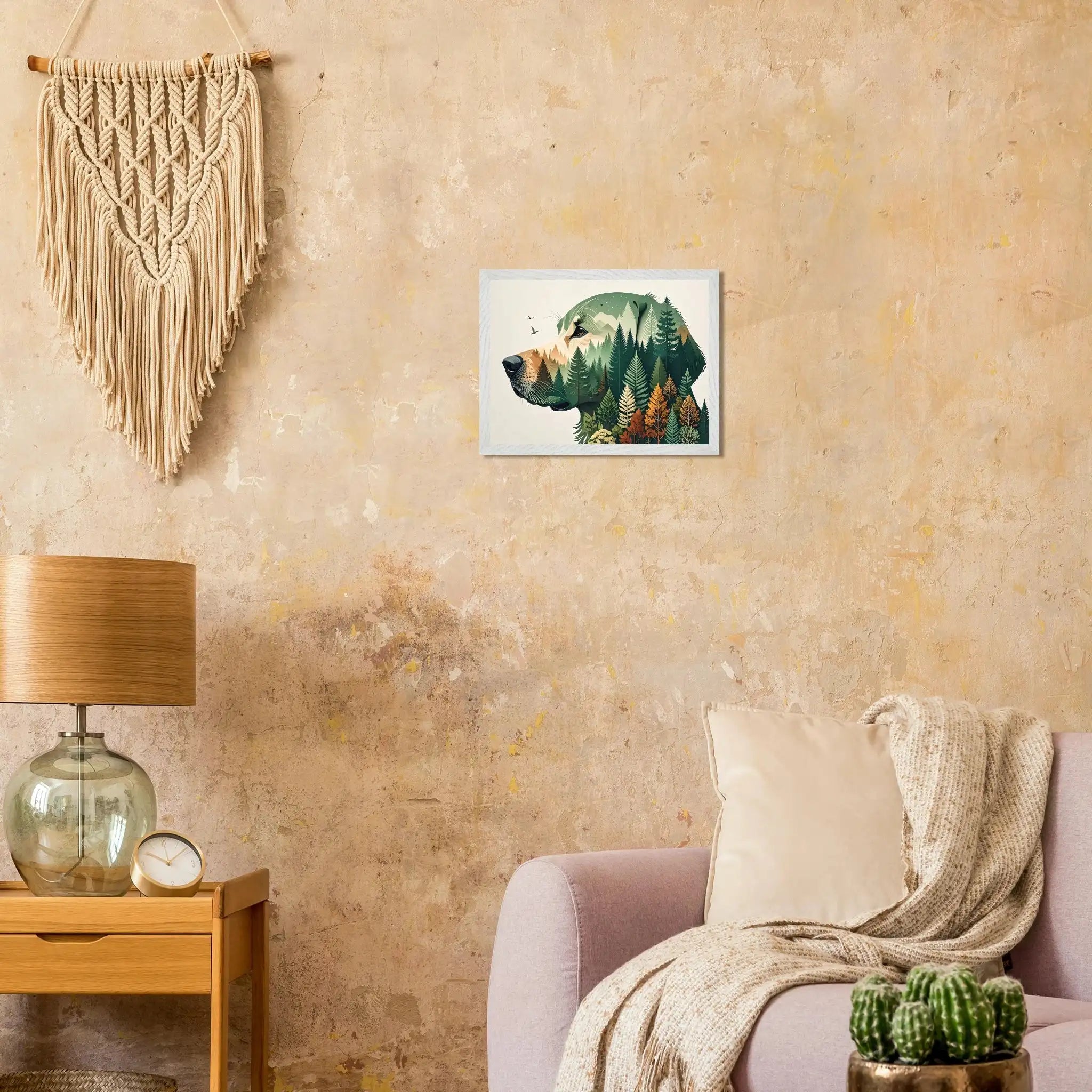 Nature Bond Wandbild – Hund & Naturmotiv als Premium Poster im Holzrahmen-petllective