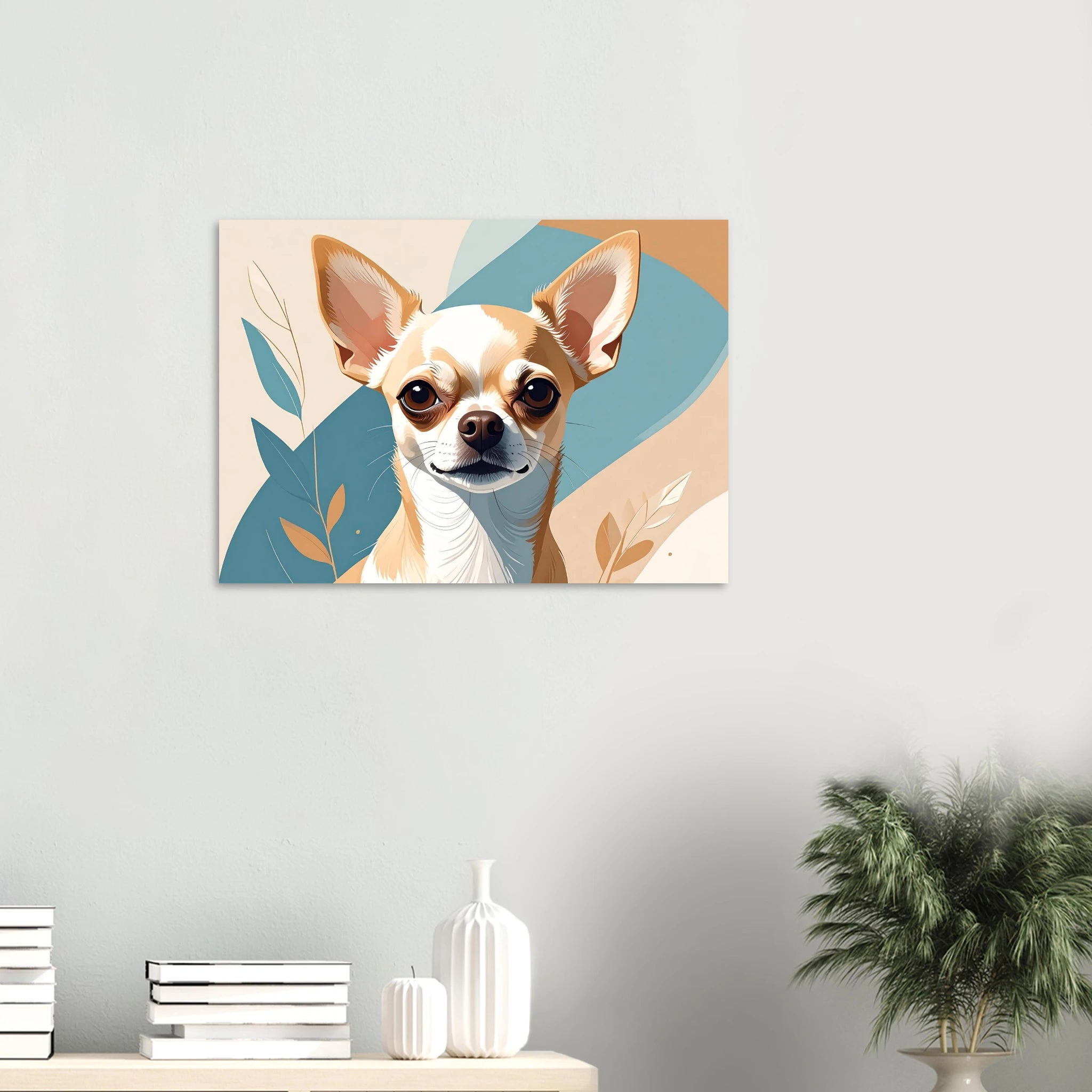 Chihuahua Chic: Moderne Kunstdrucke für Hundeliebhaber*innen – Erhältlich in verschiedenen Größen-petllective