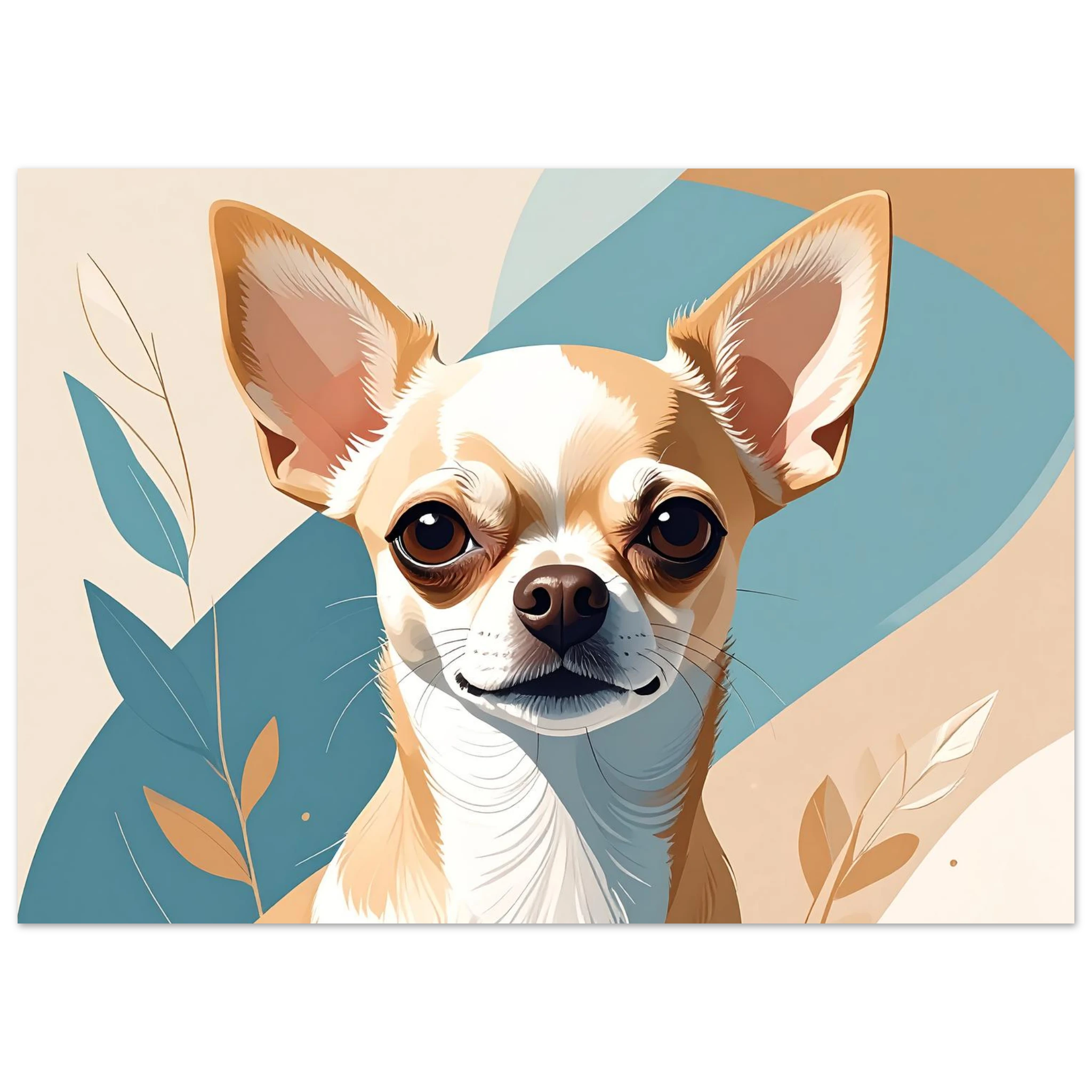 Chihuahua Chic: Moderne Kunstdrucke für Hundeliebhaber*innen – Erhältlich in verschiedenen Größen-petllective