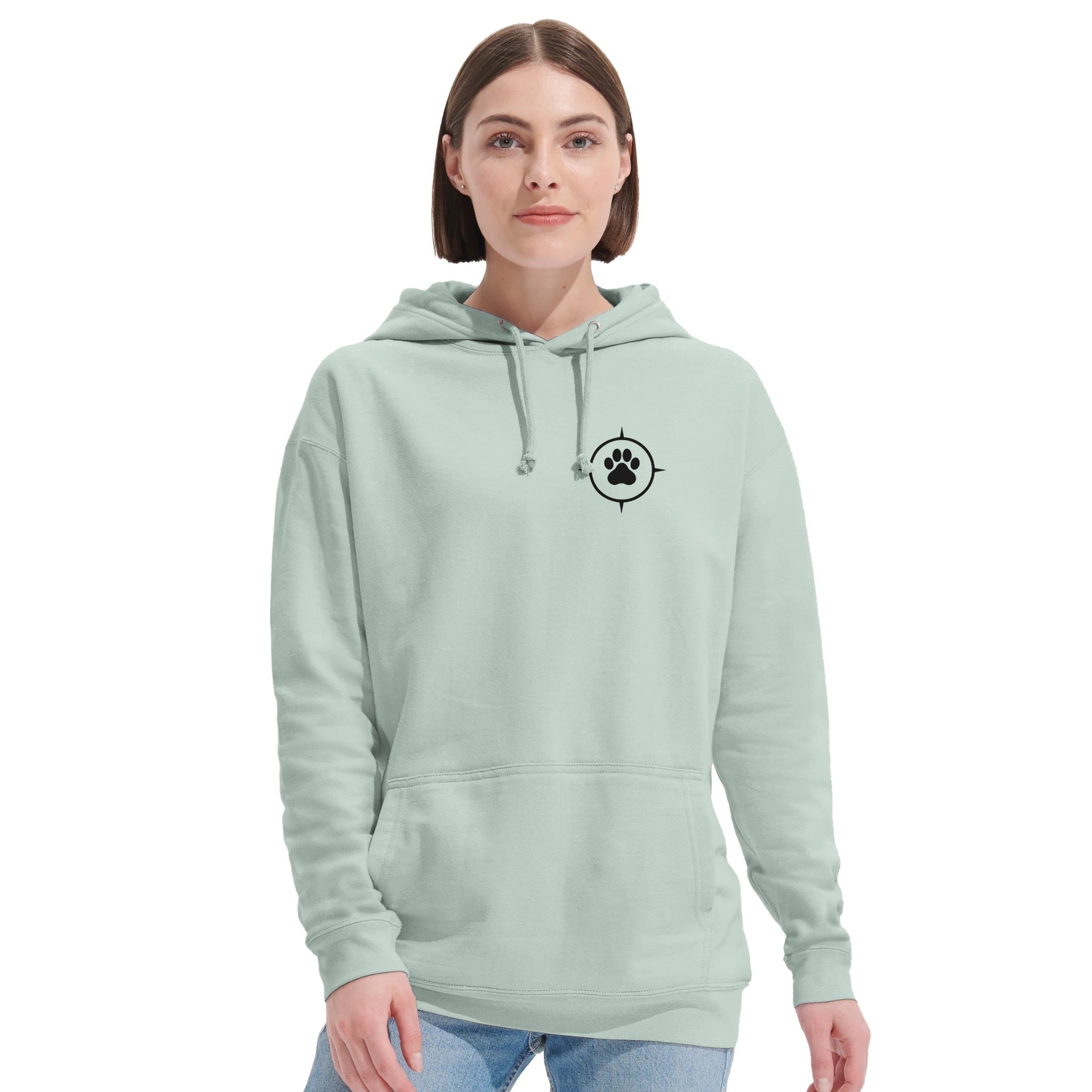 Unisex Hoodie aus recyceltem Mischgewebe - True North Paw-petllective